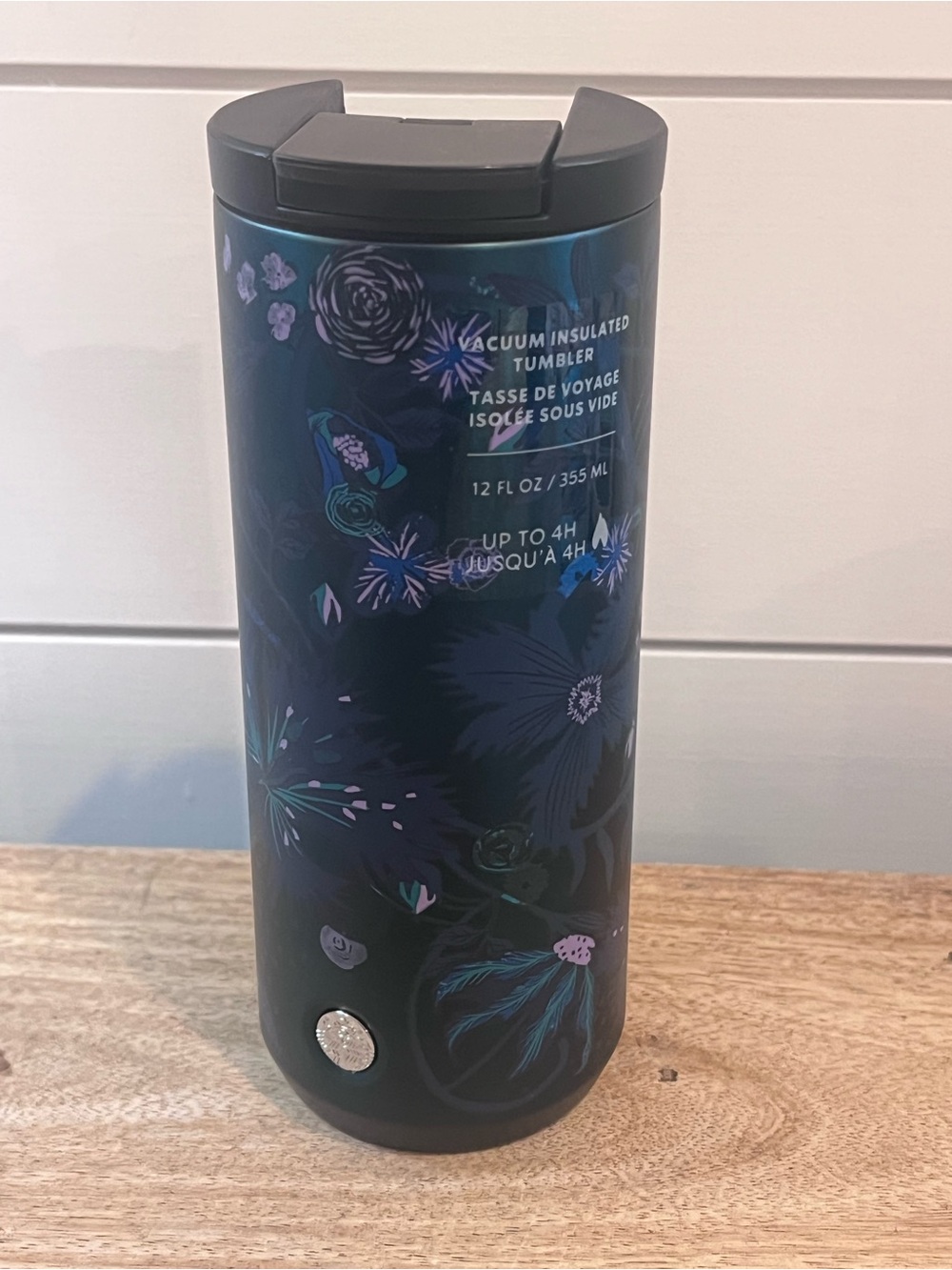 Starbucks Floral Vacuum Insulated Tumbler - Teal & Purple Stainless